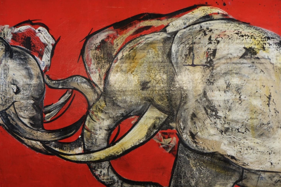 portfolio des oeuvres de Muriel Marec - Eléphants