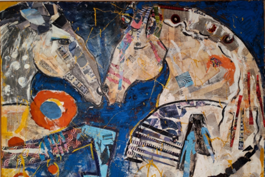 portfolio des collages de Muriel Marec - Chevaux